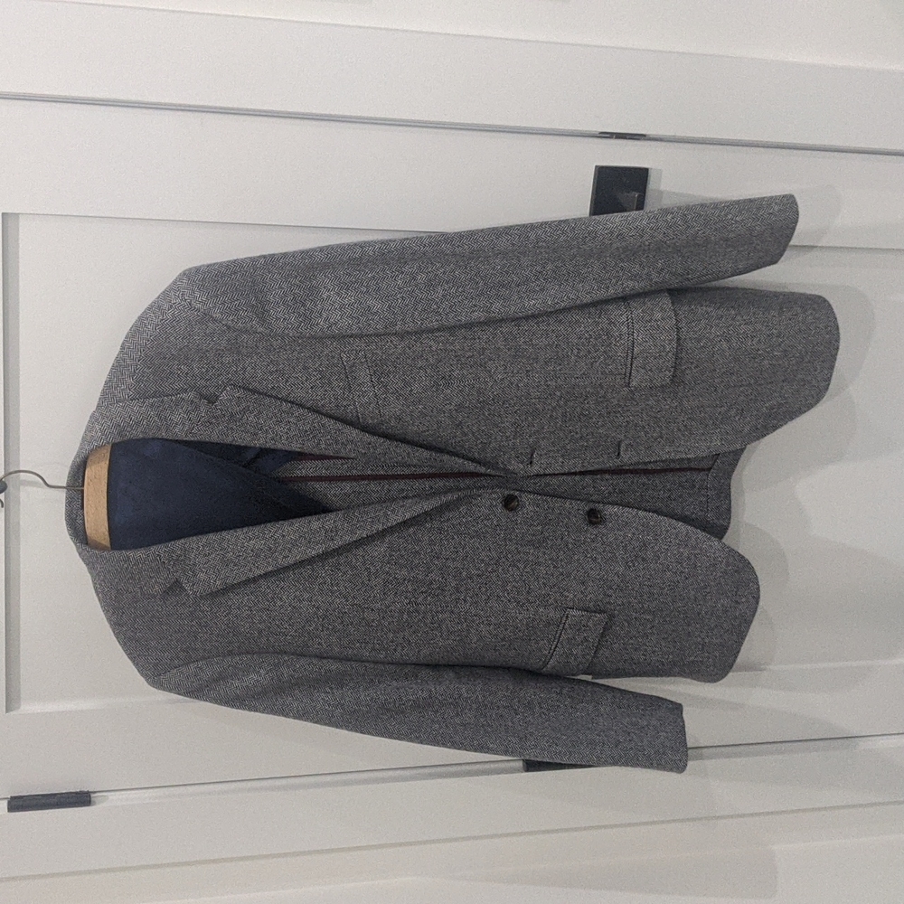 J. Crew men's Moon Mills Tweed suit